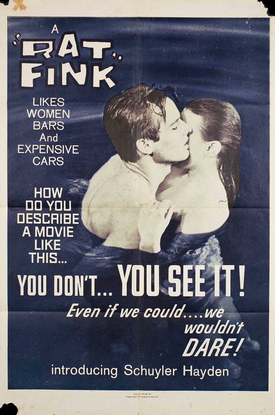 Rat Fink Original 1965 U.S. One Sheet Movie Poster