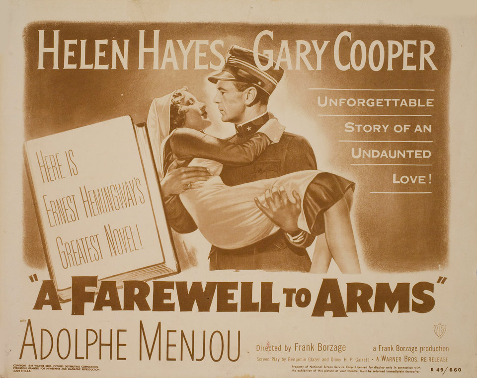 A Farewell to Arms R1949 U.S. Title Card Posteritati Movie Poster Gallery