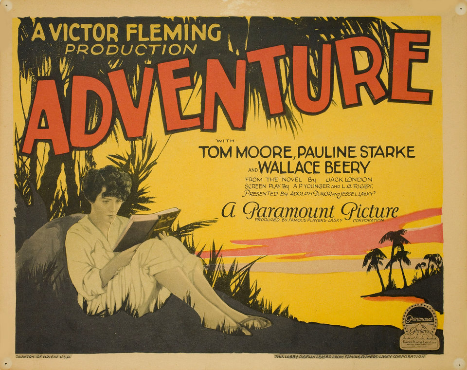 Adventure Original 1925 U.S. Title Card
