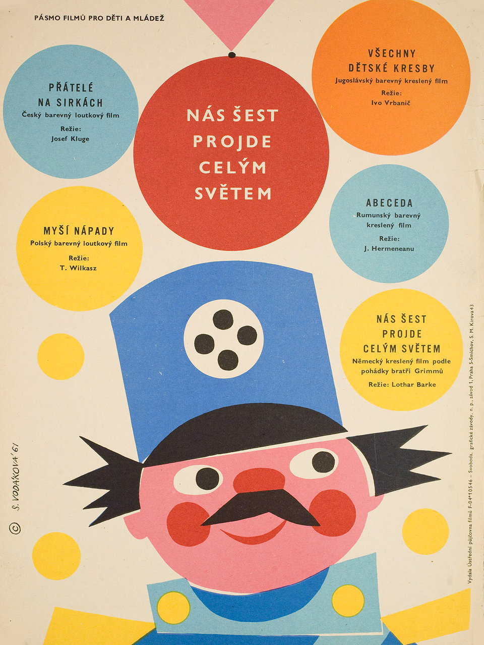 Nas sest projde celym svetem Original 1961 Czech A3 Movie Poster