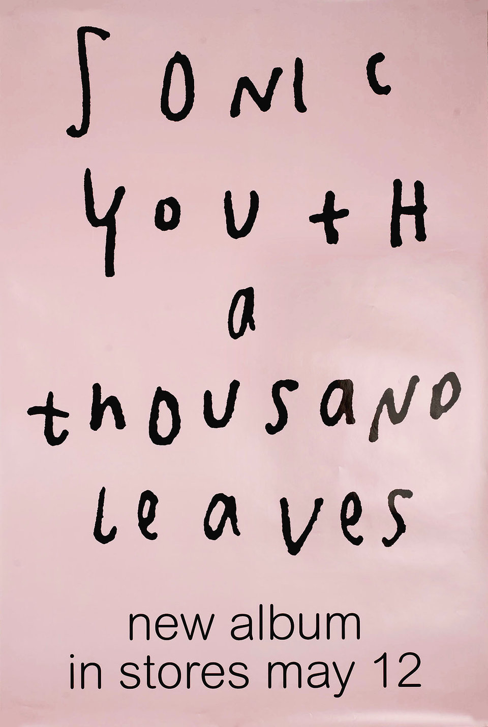 Sonic Youth: A Thousand Leaves 1998 U.S. Poster