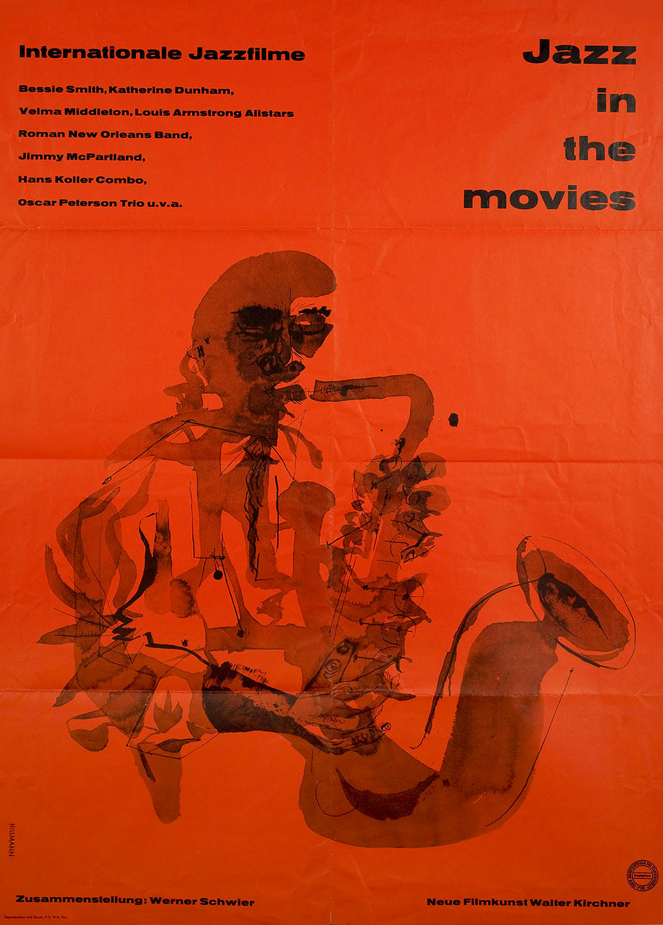 Jazz in the Movies Original 1958 German A1 Movie Poster