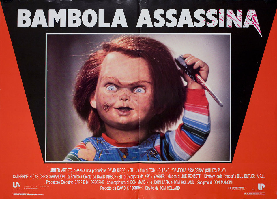 Child's Play Original 1988 Italian Fotobusta Movie Poster