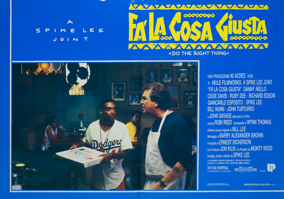 Do the Right Thing Original 1989 Italian Fotobusta Movie Poster