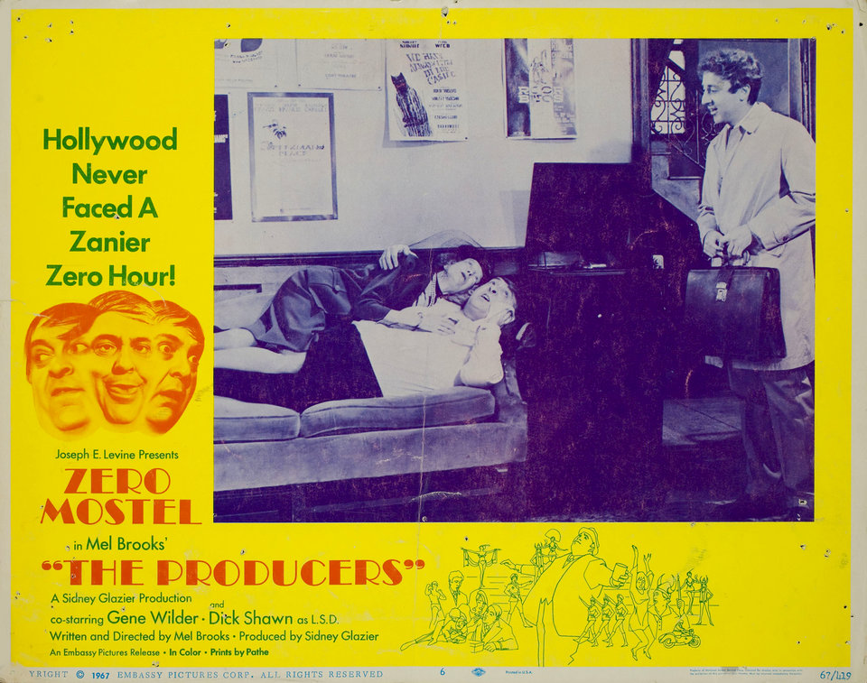 The Producers Original 1967 U.S. Scene Card