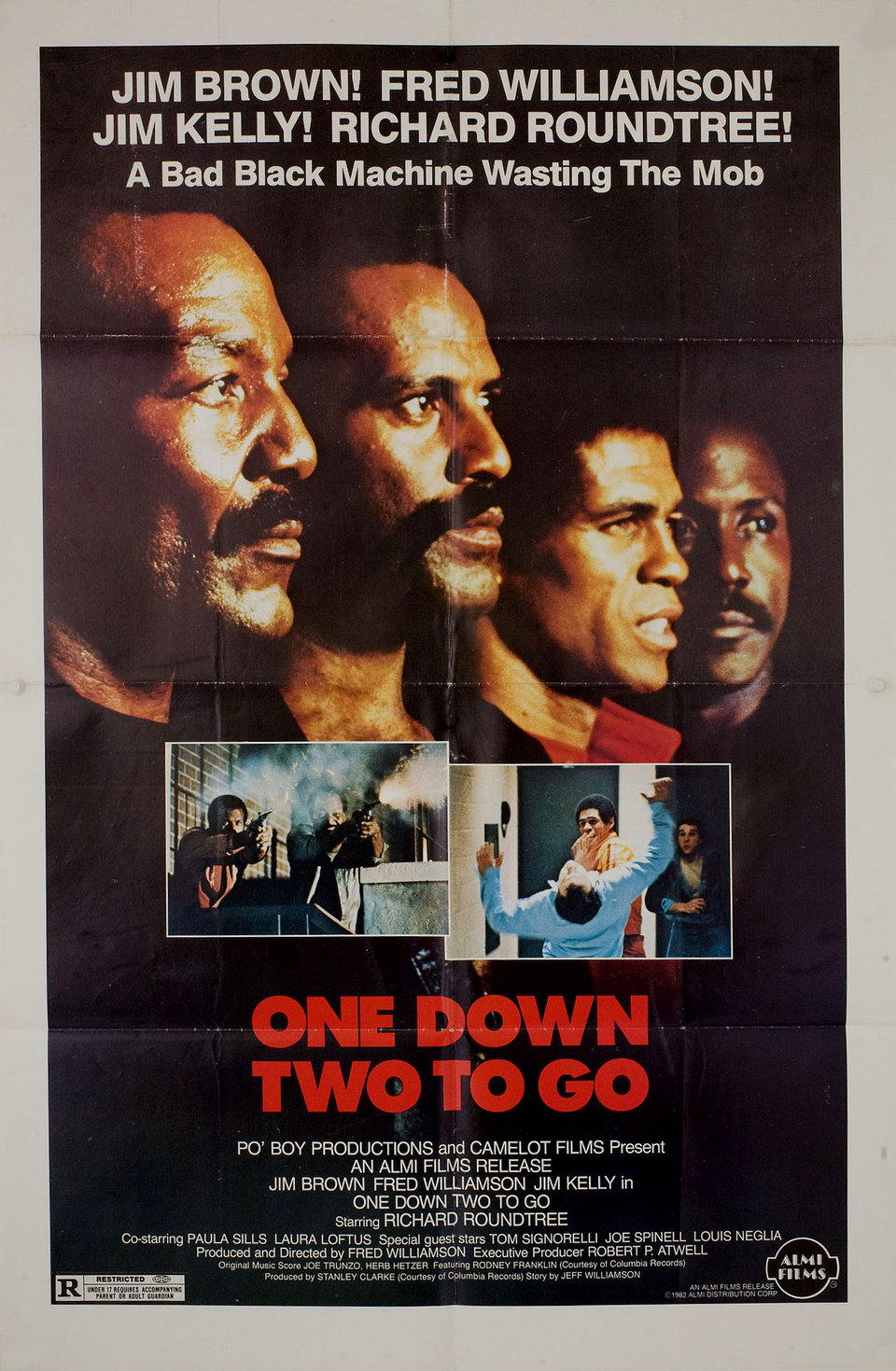 One Down, Two to go Original 1976 U.S. One Sheet Movie Poster