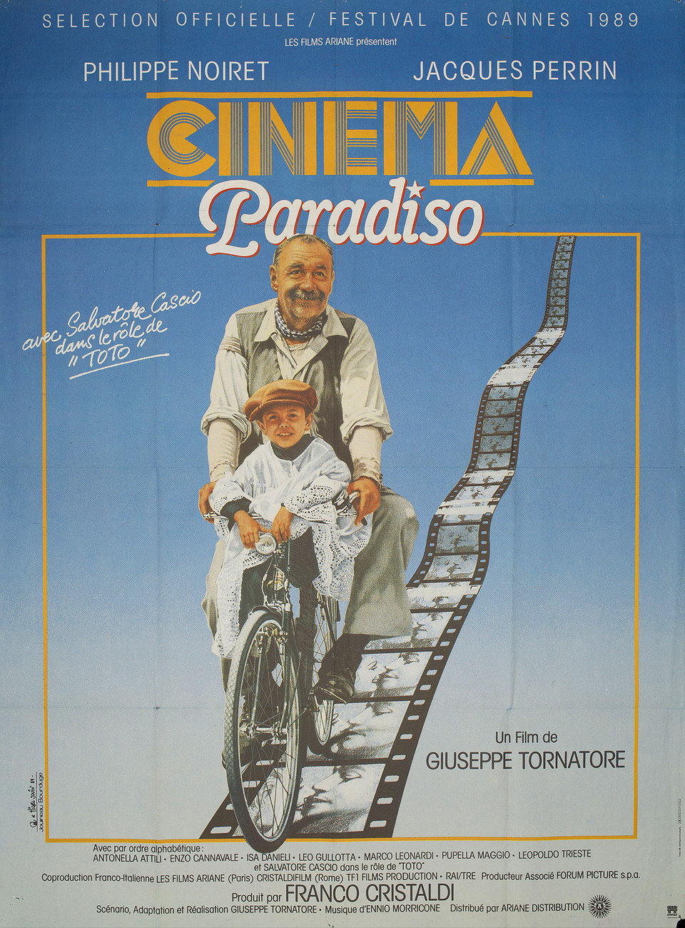 Cinema Paradiso Original 1988 French Grande Movie Poster