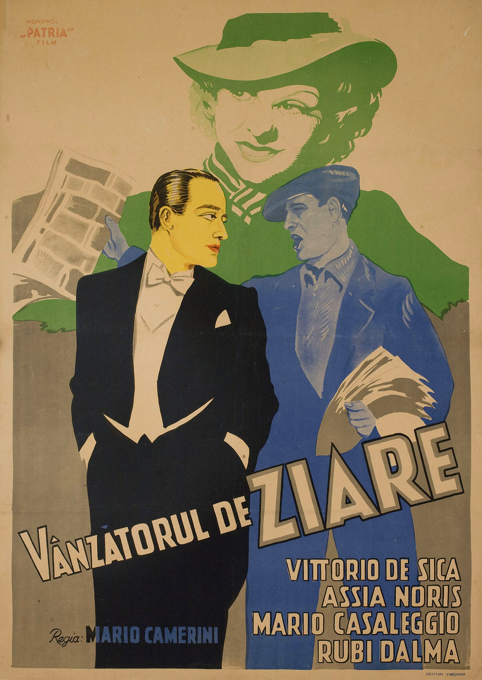 Mister Max Original 1937 Romanian B1 Movie Poster