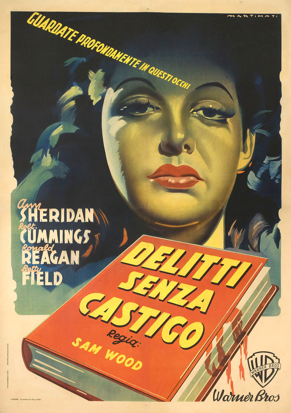 Kings Row Original 1948 Italian Due Foglio Movie Poster