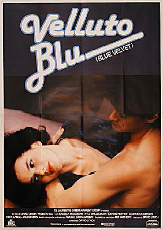 Blue Velvet Original 1986 Italian Quattro Foglio Movie Poster