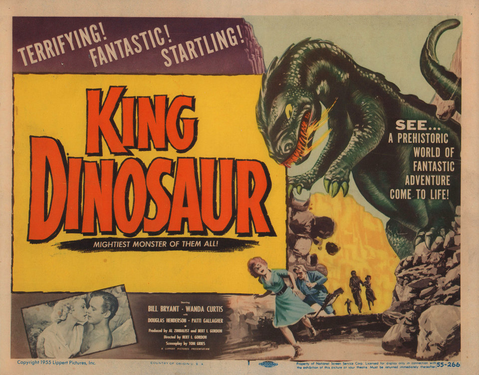 King Dinosaur Original 1955 U.S. Title Card