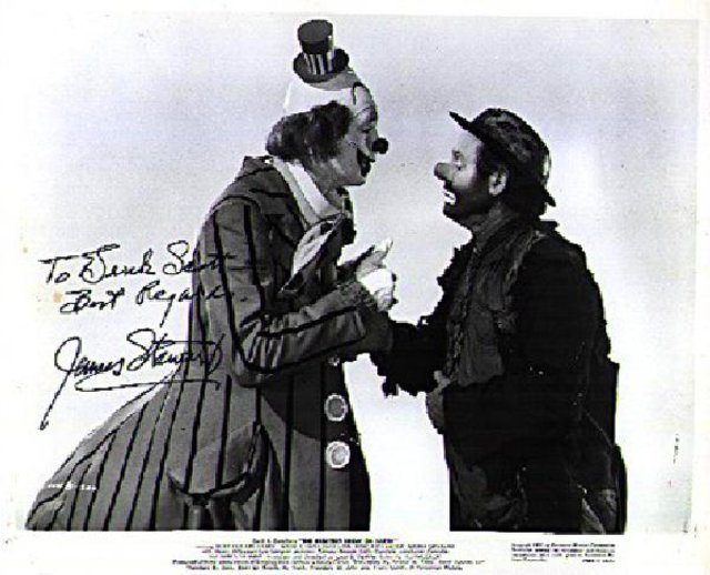 Jimmy Stewart / The Greatest Show on Earth Original 1970s U.S. Silver Gelatin Single-Weight Photo