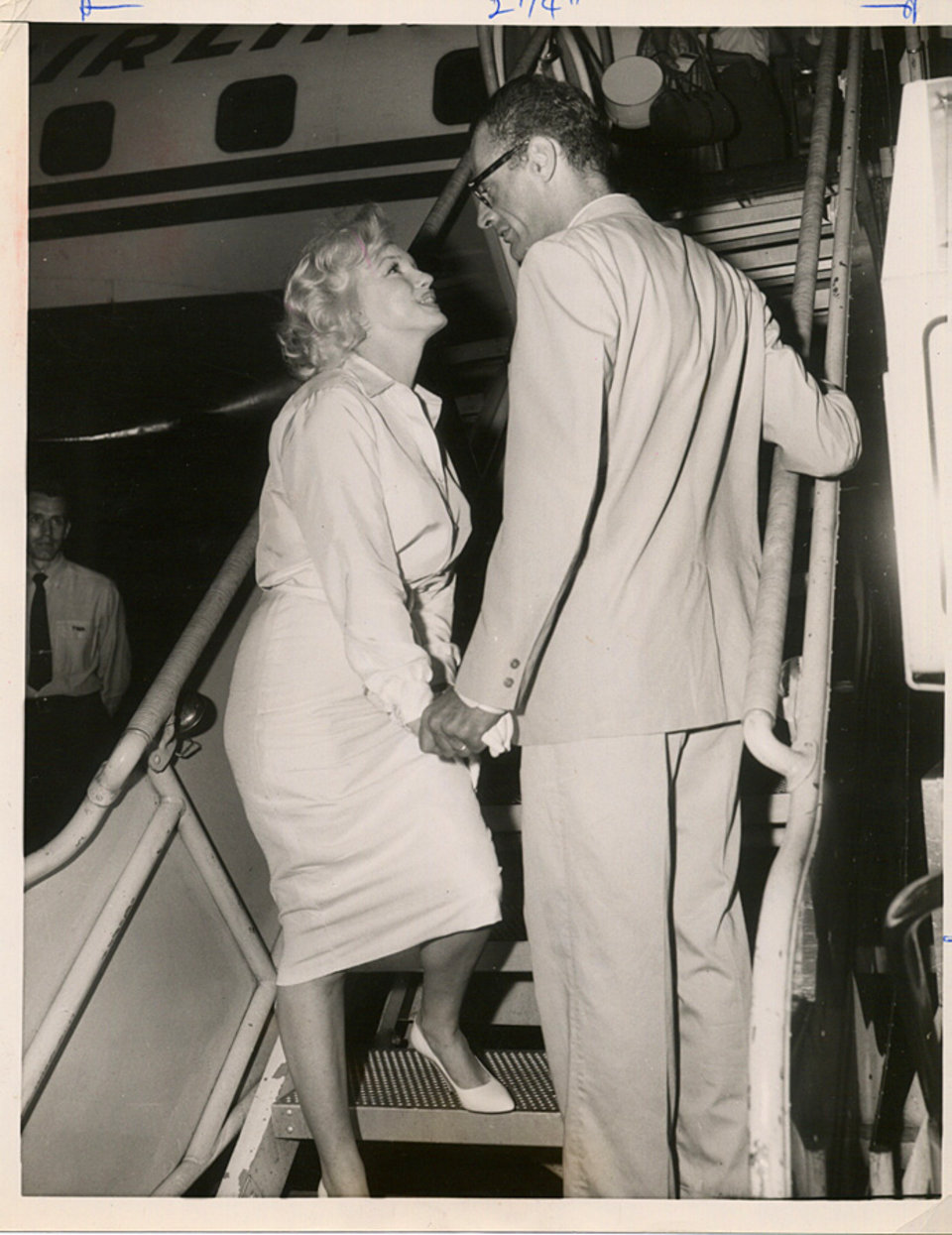 Marilyn Monroe / Arthur Miller Original 1950s U.S. Silver Gelatin Single-Weight Photo