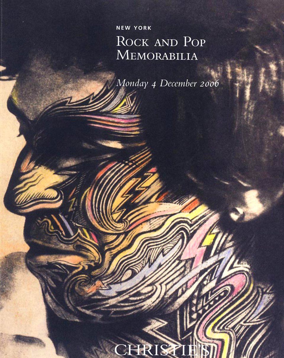 Christie's New York, Rock and Pop Memorabilia Original 2006 U.S. Catalog