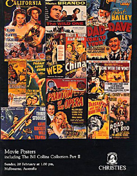 Christie's Melbourne, Movie Posters: The Bill Collins Collection Part II Original 1994 Australian Catalog