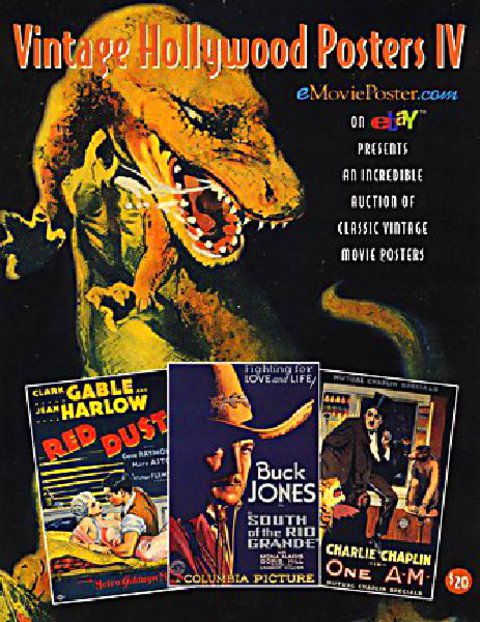 Vintage Hollywood Posters IV Original 2001 U.S. Catalog