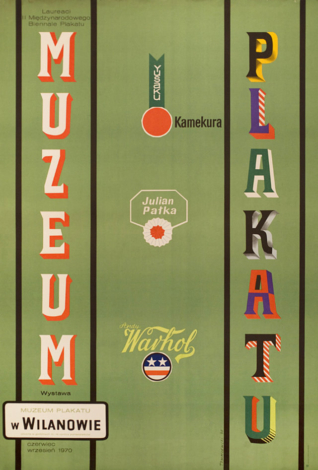 Muzeum Plakatu Original 1970 Polish B1 Poster