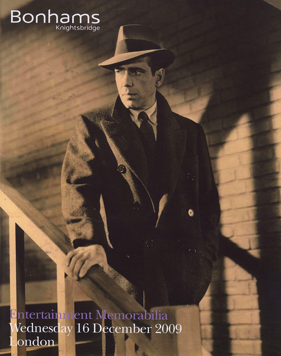 Bonhams London, Entertainment Memorabilia Original 2009 British Catalog