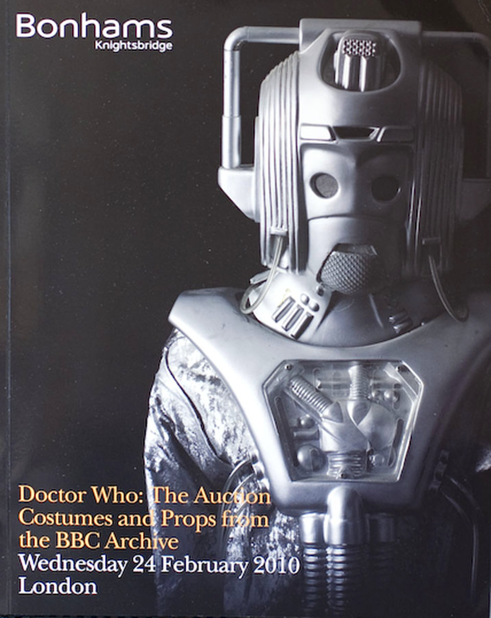 Bonhams London, Doctor Who: The Auction Original 2009 British Catalog