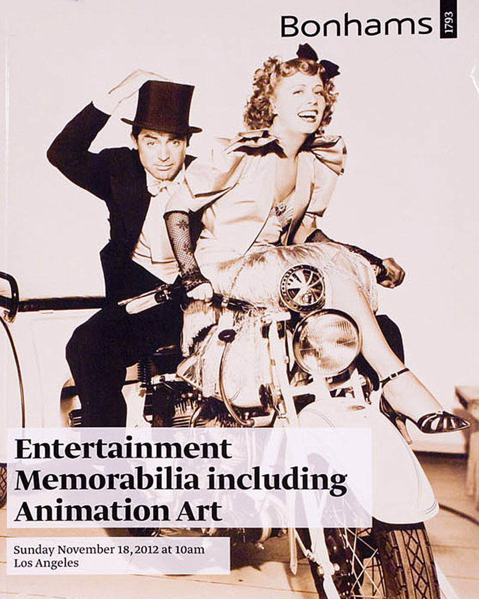 Bonhams Los Angeles, Entertainment Memorabilia Including Animation Art