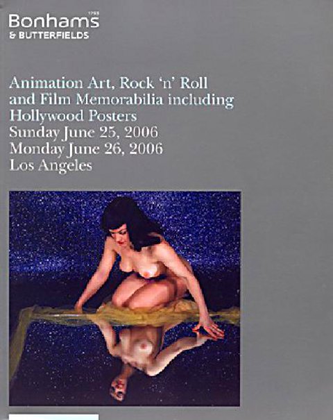 Bonhams Los Angeles, Animation Art, Rock 'N' Roll and Film Memorabilia Original 2006 U.S. Catalog