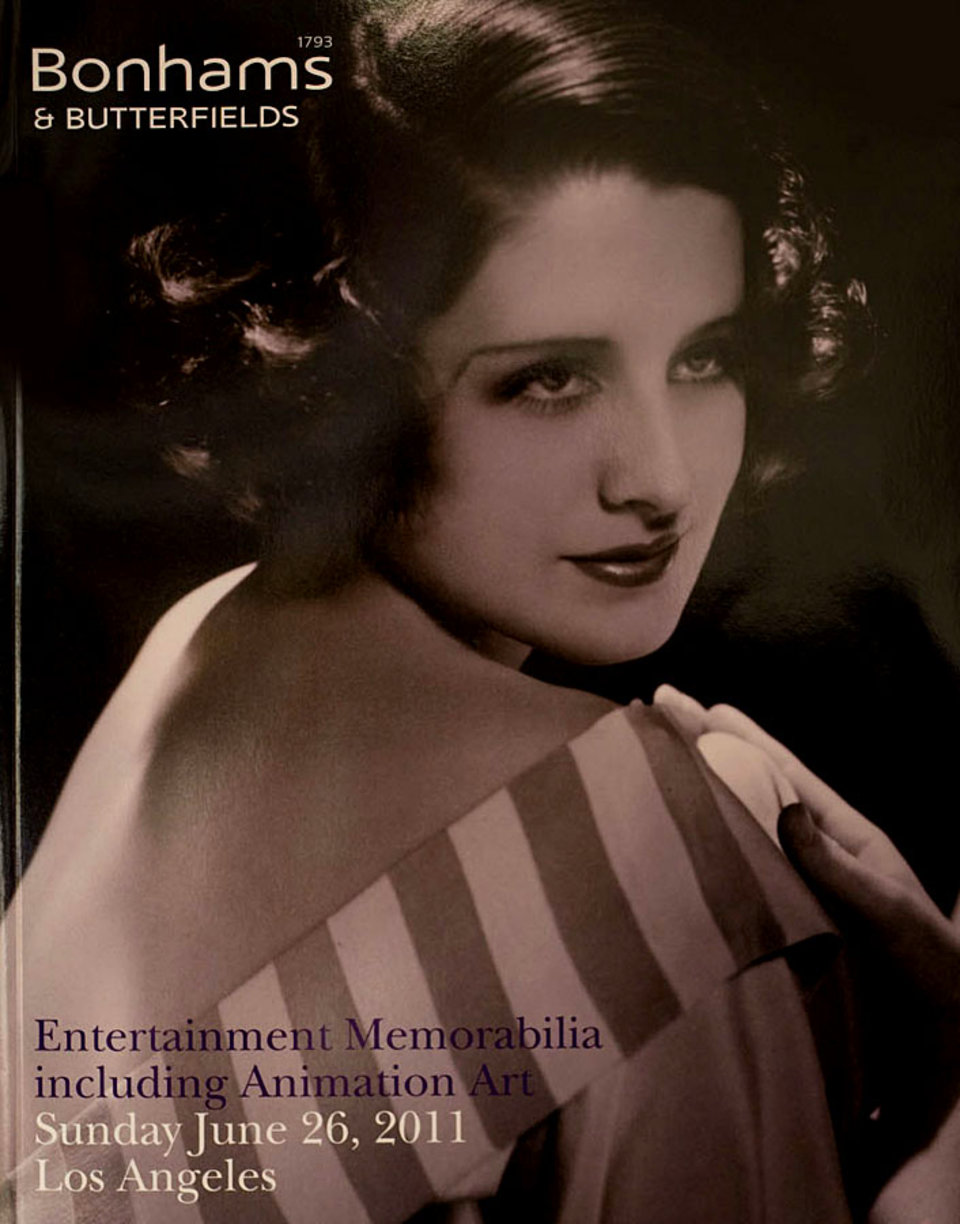 Bonhams Los Angeles, Entertainment Memorabilia Including Animation Art