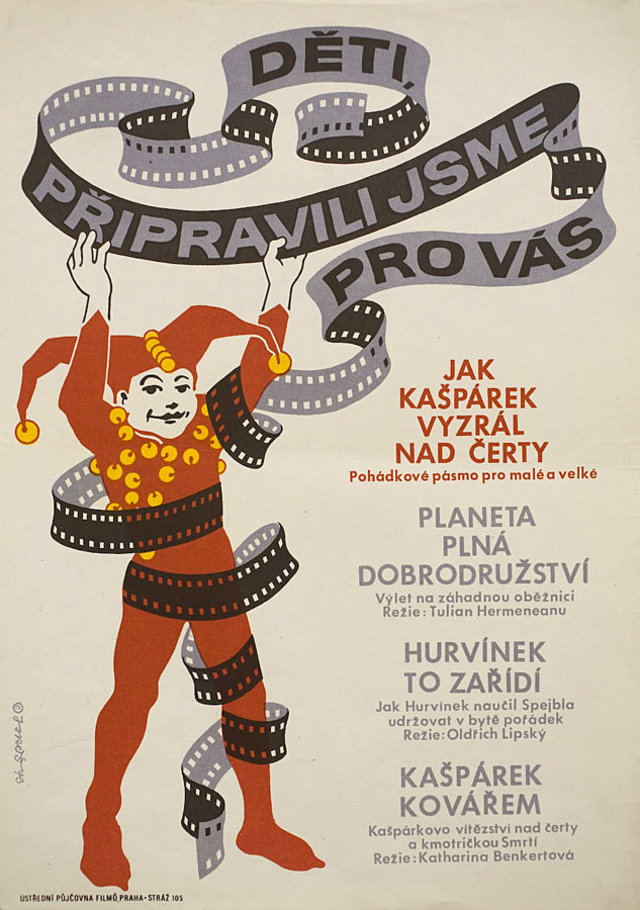 Deti pripravili jsme pro vas: Jak kasparek vyzral nad certy Original 1973 Czech A3 Movie Poster