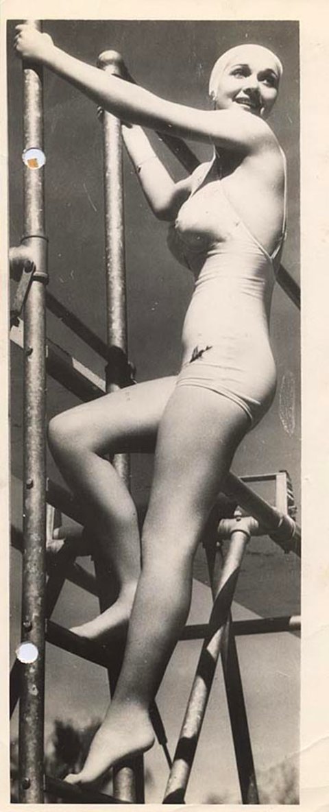 Carole Landis Original 1938 U.S. Silver Gelatin Single-Weight Photo