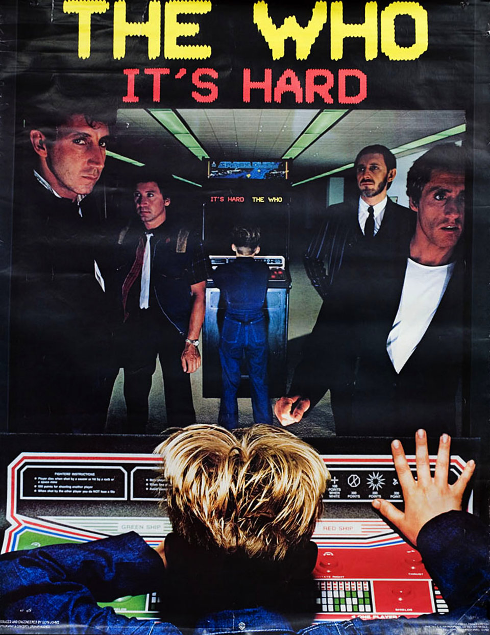 The Who: It's Hard Original 1982 U.S. Poster