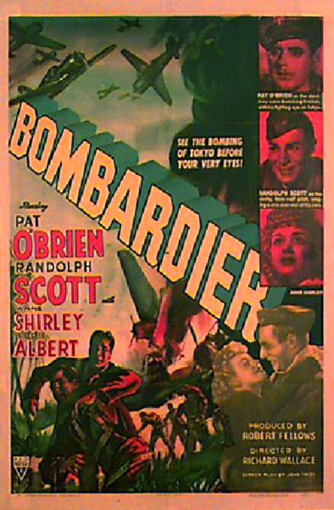 Bombardier Original 1943 U.S. One Sheet Movie Poster