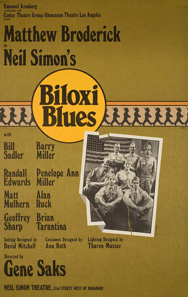 Biloxi Blues Original 1985 U.S. Window Card Poster