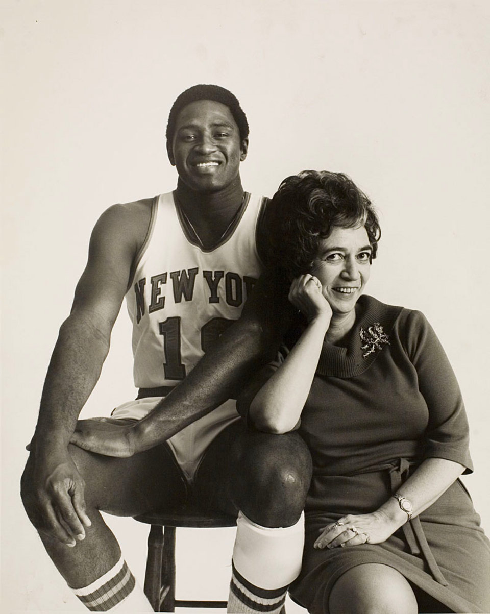 Judith Crist / Willis Reed Original 1970 U.S. Silver Gelatin Single-Weight Photo