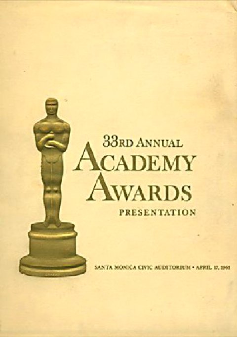 33rd Academy Awards Original 1961 U.S. Program