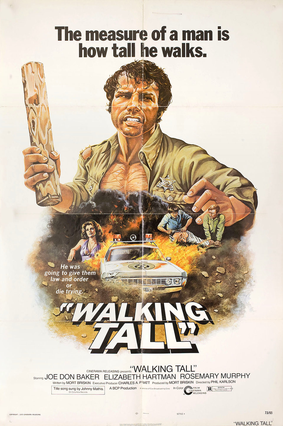 Walking Tall Original 1973 U.S. One Sheet Movie Poster - Posteritati