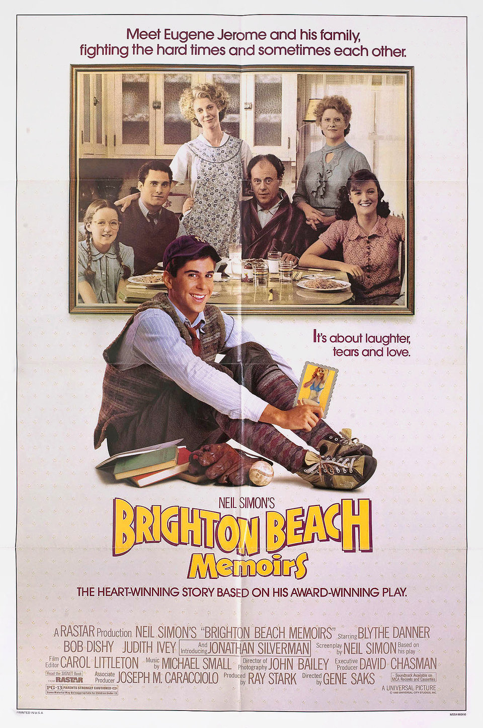 Brighton Beach Memoirs Original 1986 U.S. One Sheet Movie Poster