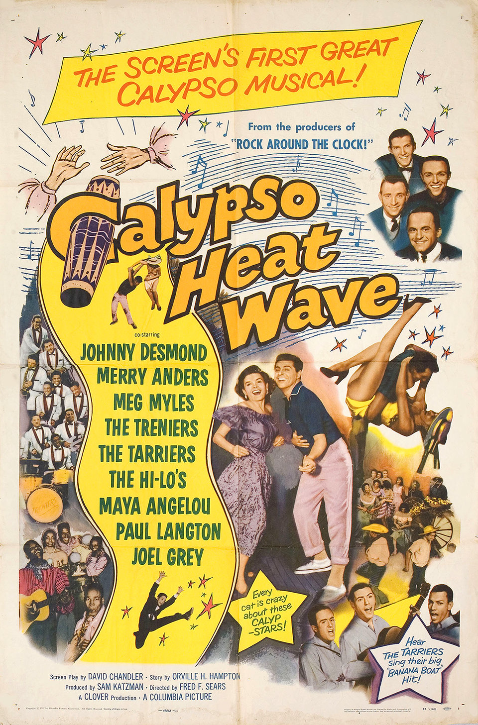 Calypso Heat Wave Original 1957 U.S. One Sheet Movie Poster