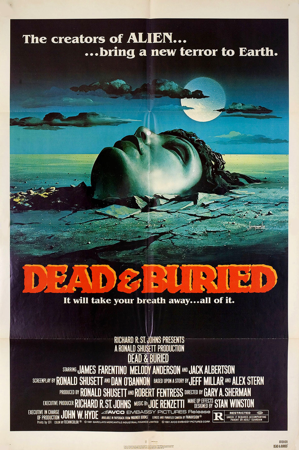 Dead & Buried Original 1981 U.S. One Sheet Movie Poster