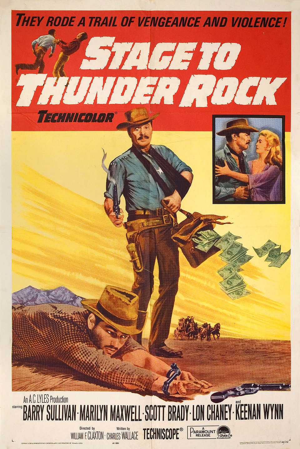 Stage to Thunder Rock Original 1964 U.S. One Sheet Movie Poster