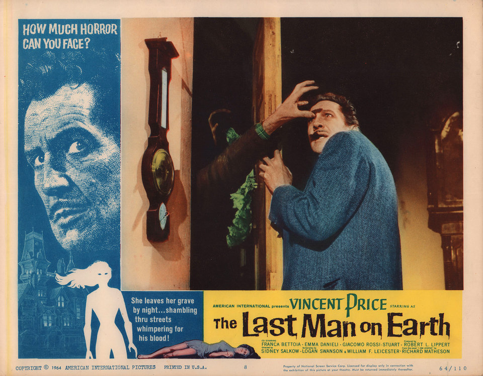 The Last Man on Earth Original 1964 U.S. Scene Card
