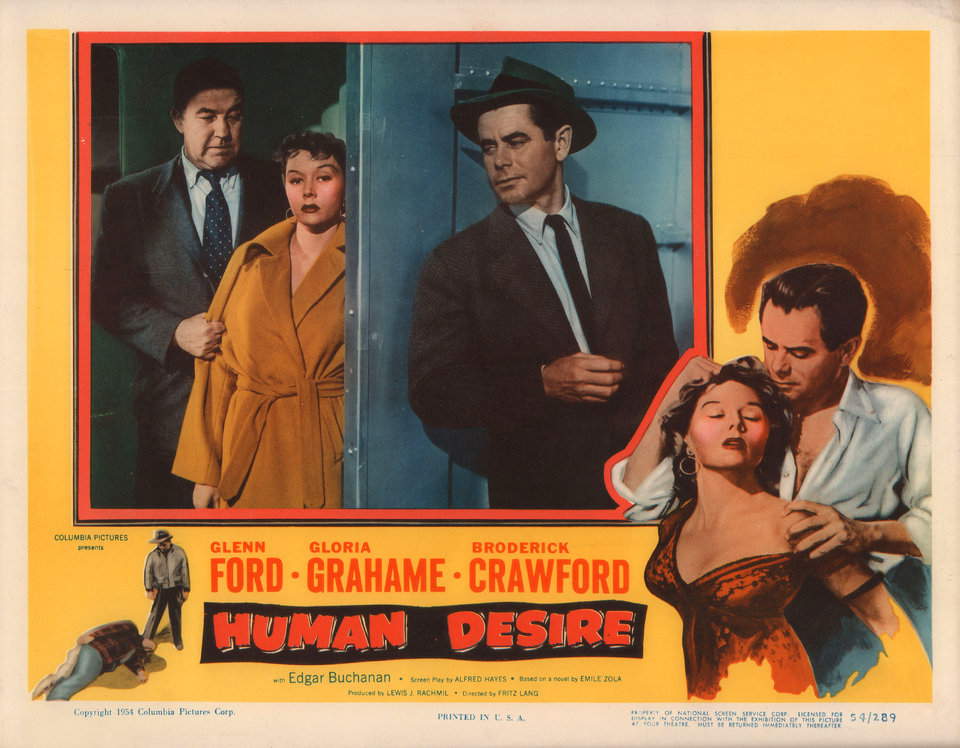 Human Desire Original 1954 U.S. Scene Card