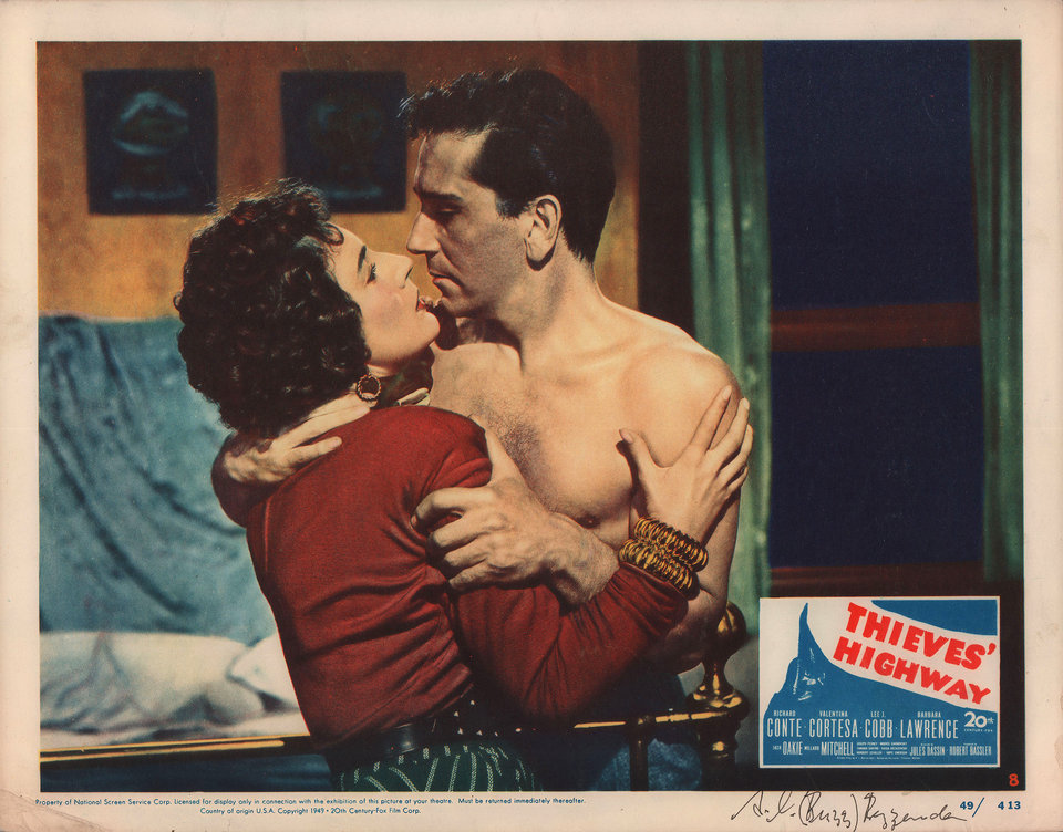 Thieves' Highway Original 1949 U.S. Scene Card