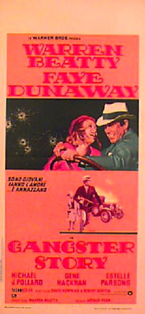 Bonnie and Clyde Original R1970s Italian Locandina Movie Poster