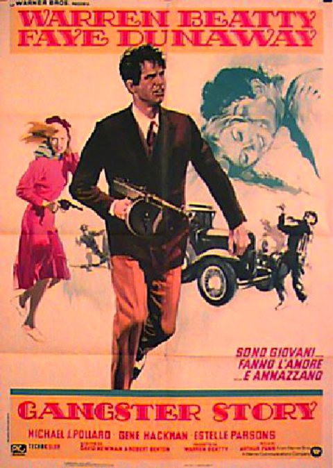 Bonnie and Clyde Original 1967 Italian Due Foglio Movie Poster