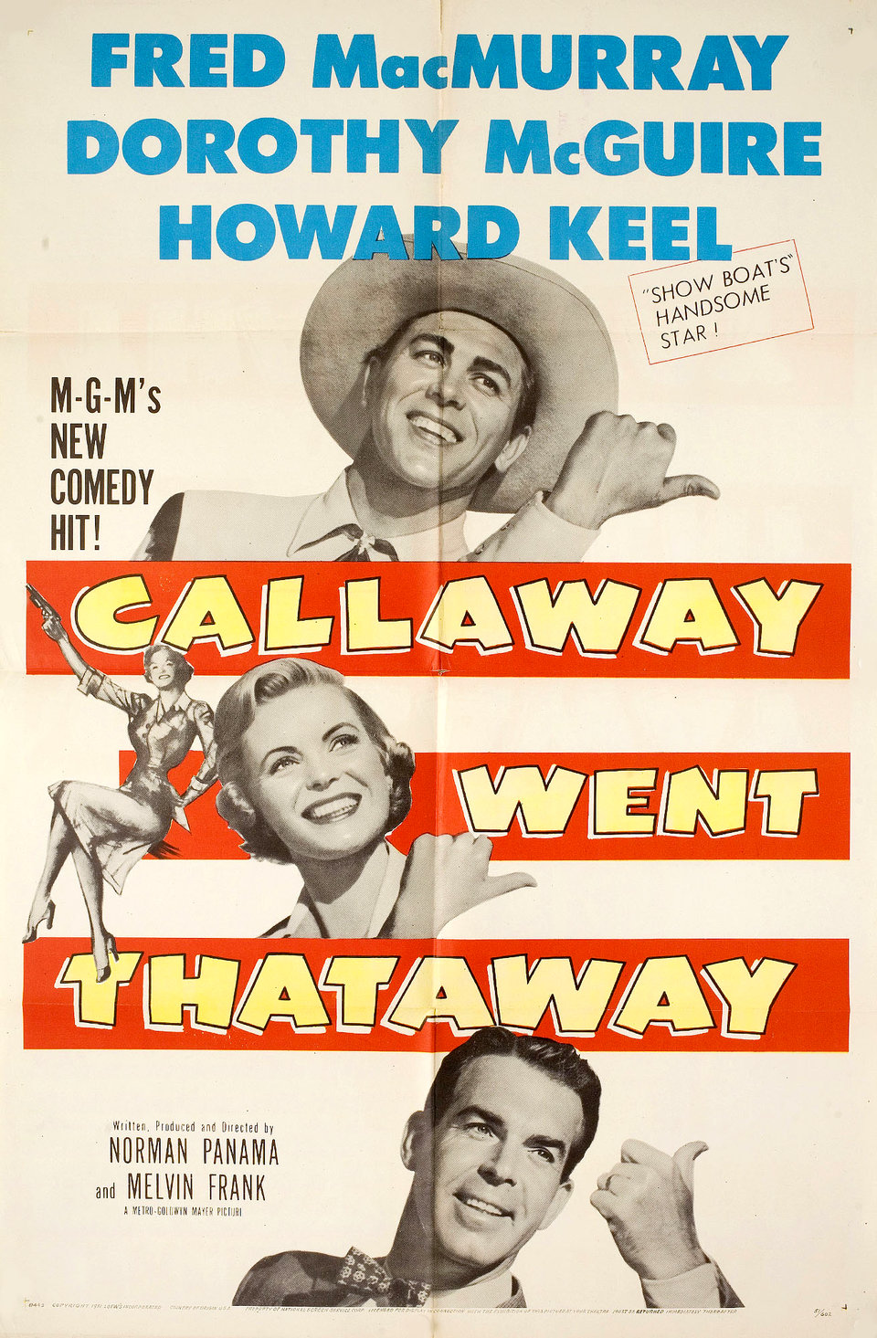 Callaway Went Thataway Original 1951 U.S. One Sheet Movie Poster
