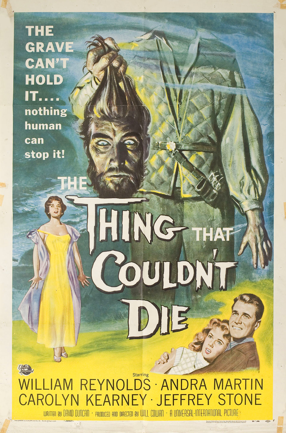 The Thing That Couldn't Die Original 1958 U.S. One Sheet Movie Poster