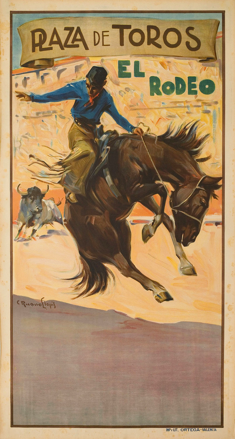 Plaza de toros el rodeo Original 1966 Spanish B1 Poster