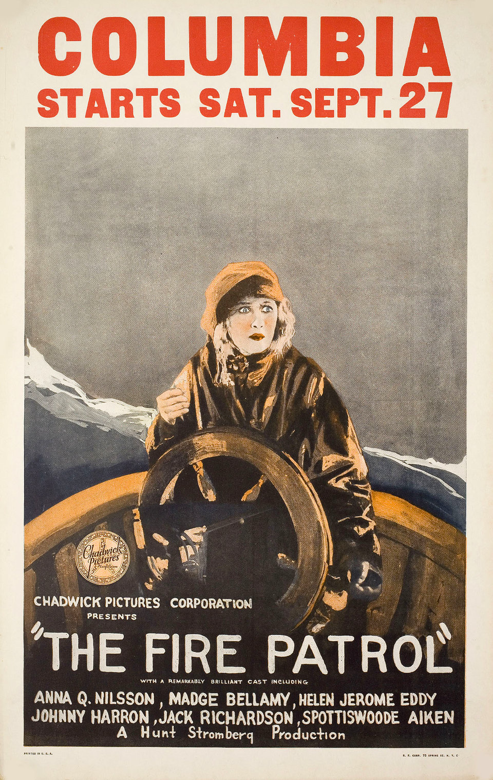 The Fire Patrol 1924 U.S. Window Card Poster