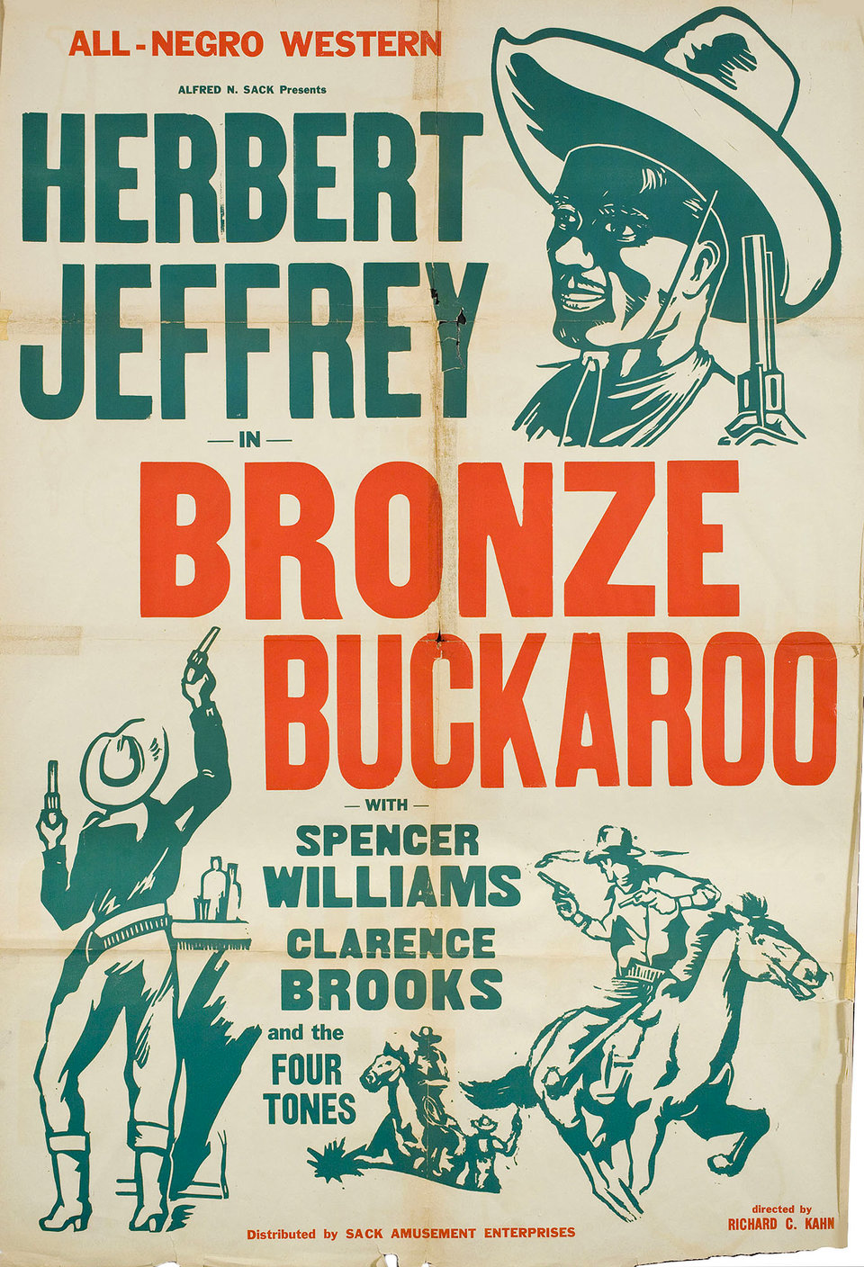 The Bronze Buckaroo Original 1939 U.S. One Sheet Movie Poster