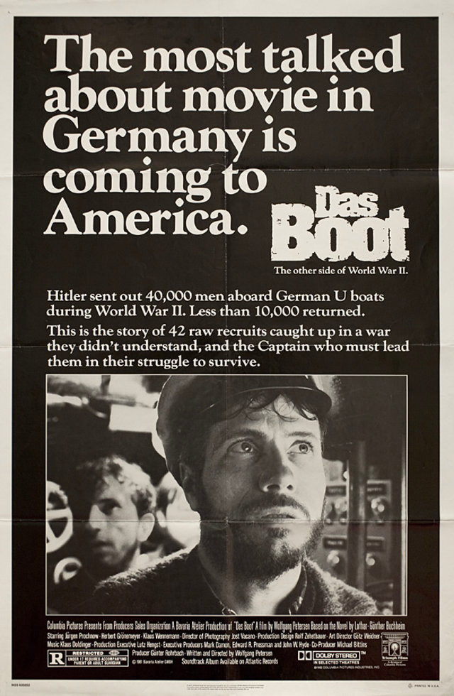 Das Boot Original 1982 U.S. One Sheet Movie Poster