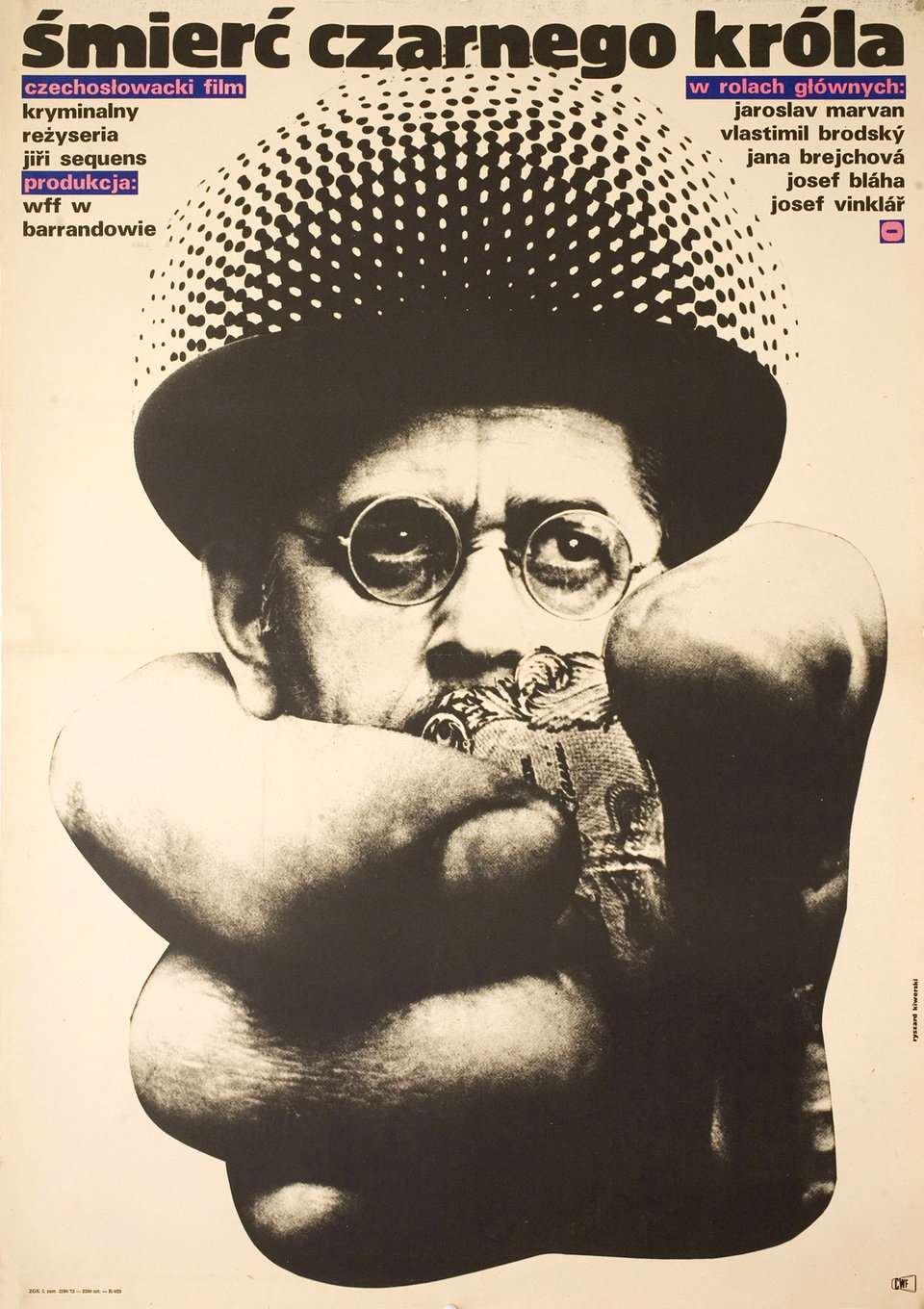 The Death of Black King Original 1972 Polish A1 Movie Poster